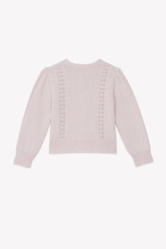 Kız Çocuk Ajurlu Triko Hırka