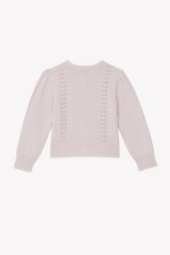 Kız Çocuk Ajurlu Triko Hırka