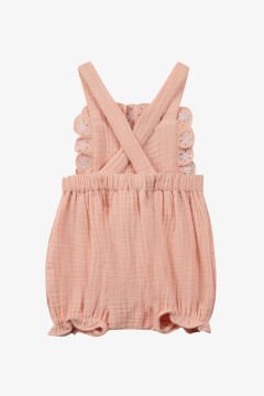 Kız Bebek Şortlu Kısa Tulum