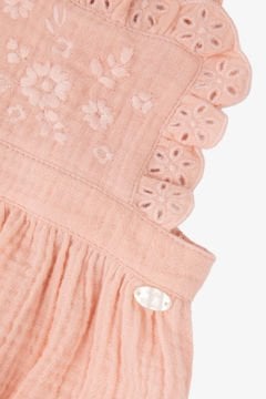 Kız Bebek Şortlu Kısa Tulum