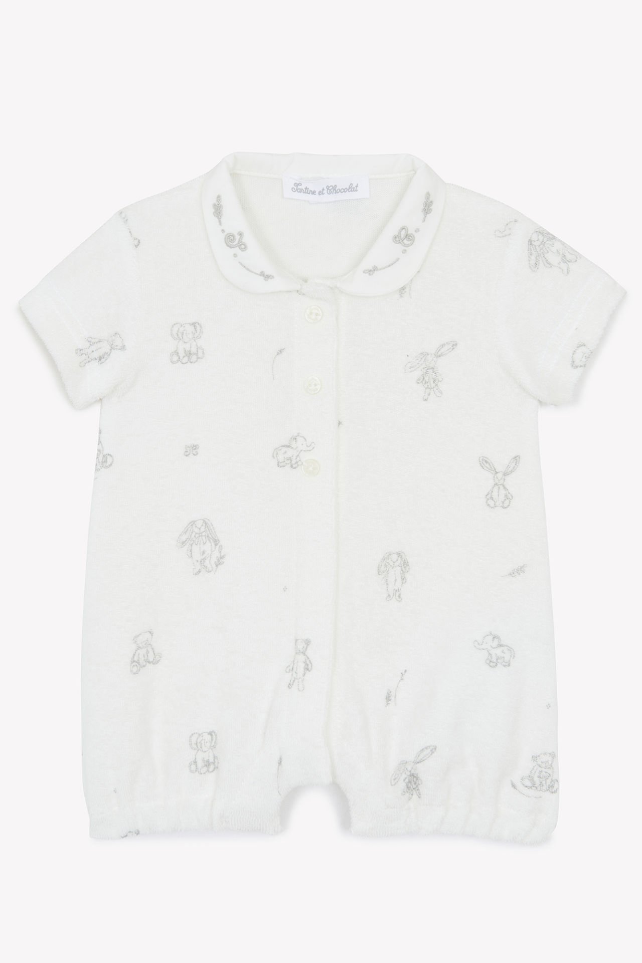 Erkek Bebek Şortlu Kısa Tulum