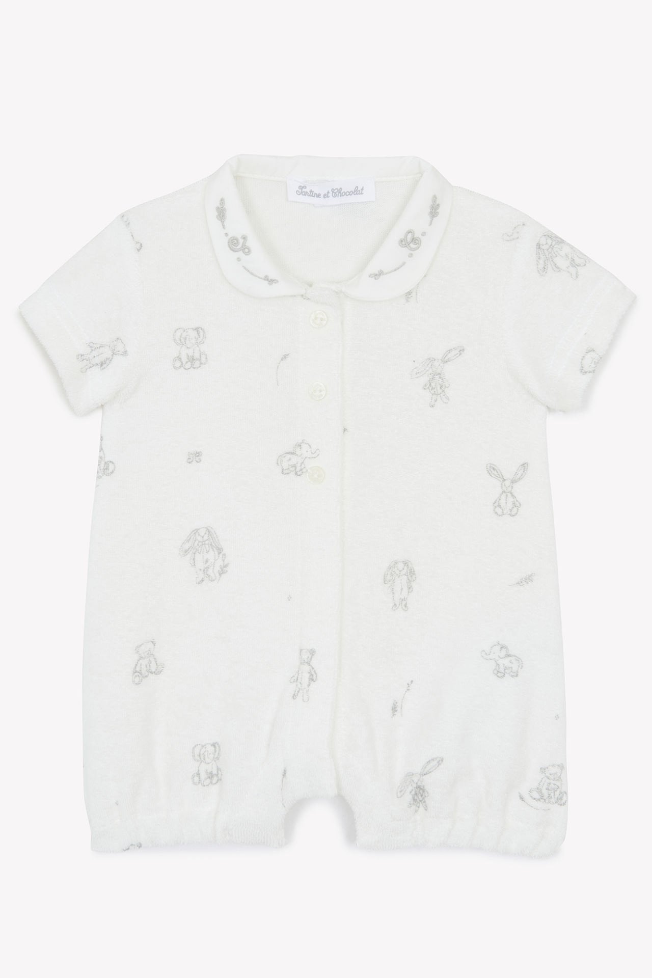 Erkek Bebek Şortlu Kısa Tulum