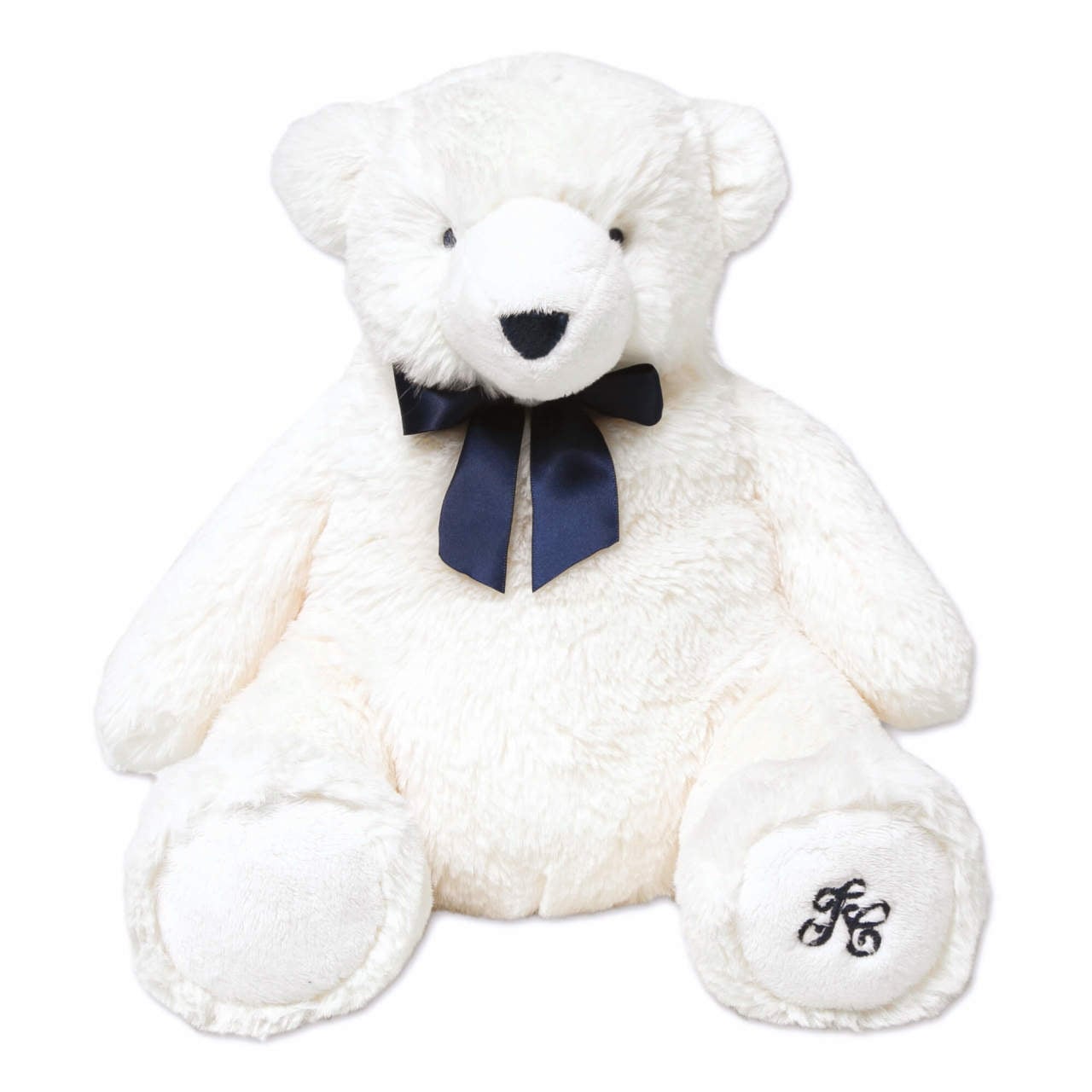 Fularlı Beyaz Ayı - Peluş Oyuncak 30 cm