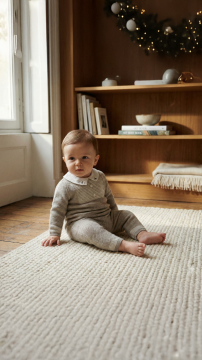 Erkek Bebek Yün Combilong