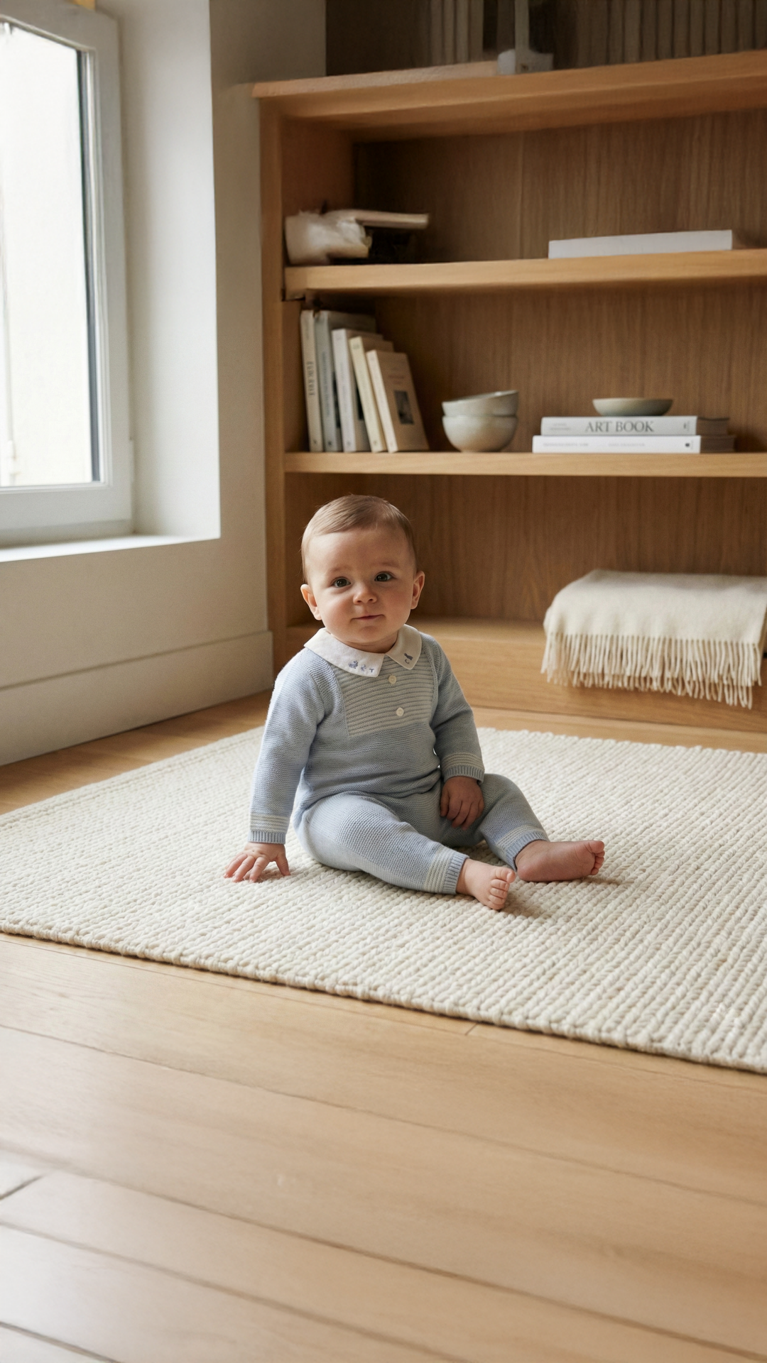 Erkek Bebek Yün Combilong