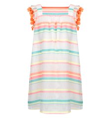 Kız Çocuk Çizgili Koton Elbise