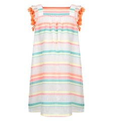 Kız Çocuk Çizgili Koton Elbise