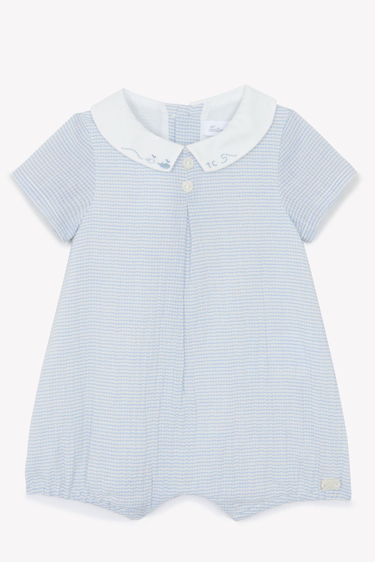 Erkek Bebek Şortlu Kısa Tulum