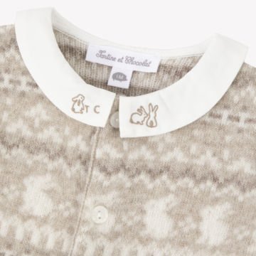 Erkek Bebek Desenli Yün Combilong