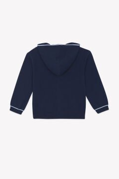 Erkek Çocuk Marine Kapüşonlu Hırka