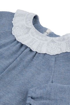 Kız Bebek Beyaz Yakalı Elbise