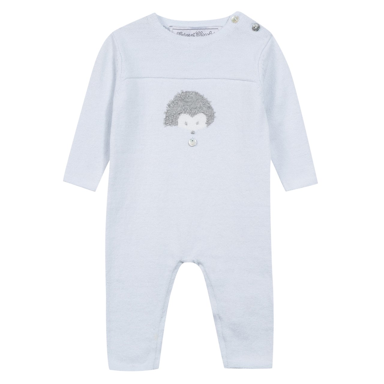 Erkek Bebek Triko Tulum Kirpili