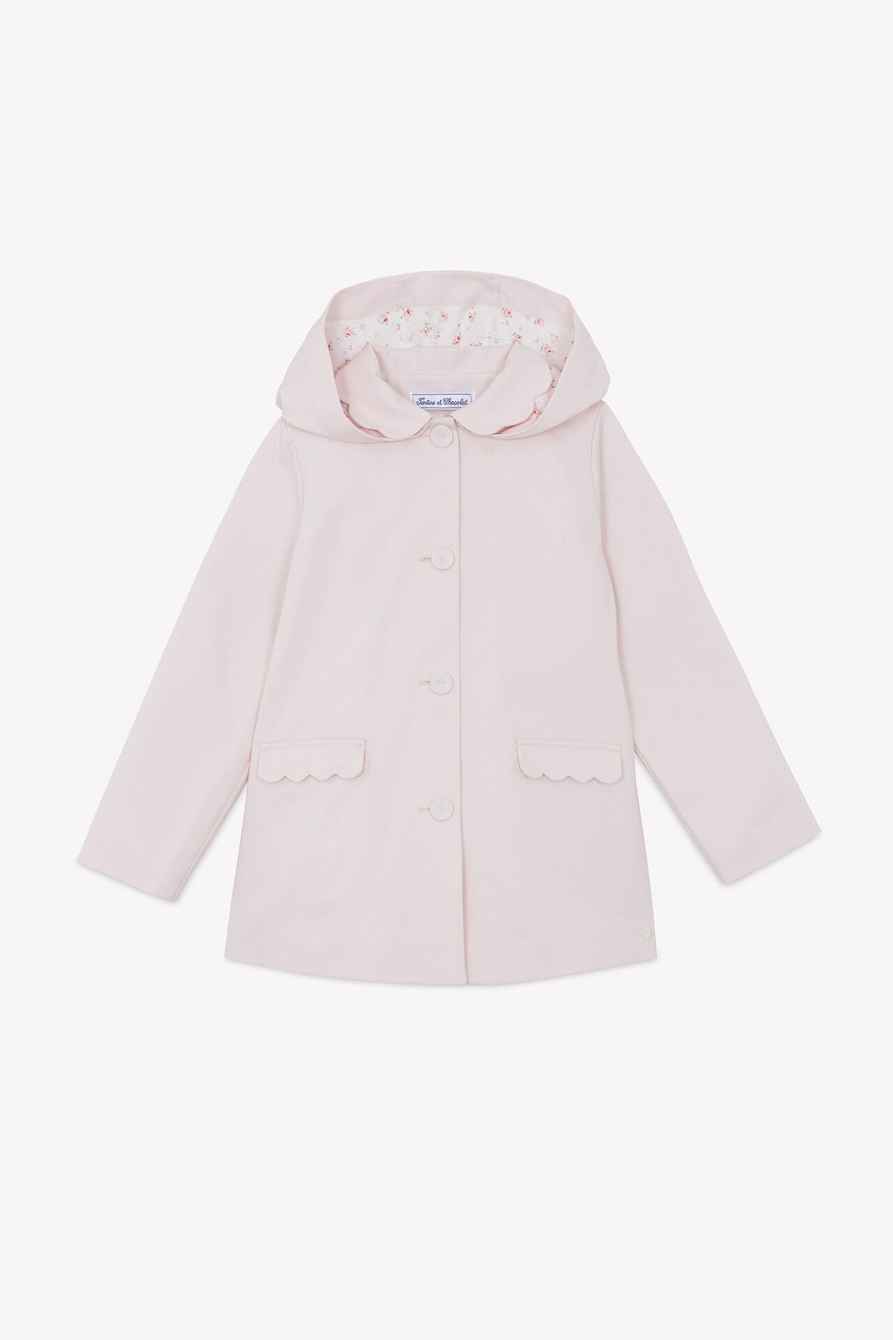 Kız Çocuk Pembe Trenchcoat