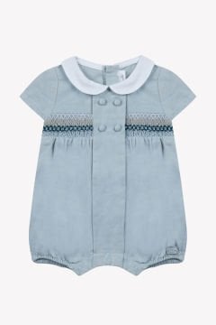 Erkek Bebek Şortlu Kısa Tulum