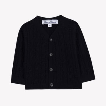 Erkek Çocuk Saç Örgülü Kaşmir Hırka