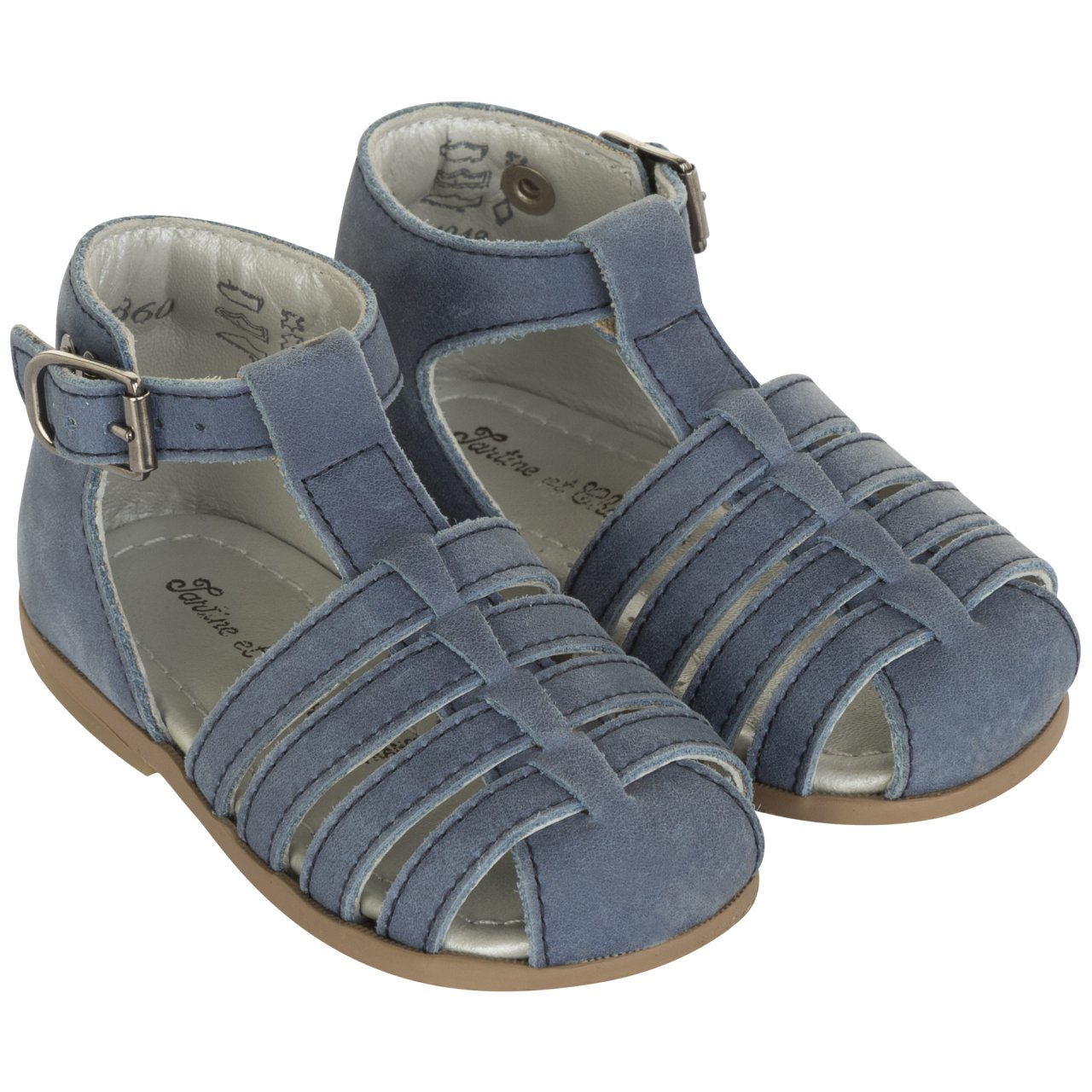 Erkek Bebek Deri Sandalet