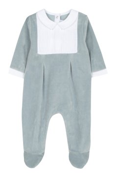 Erkek Bebek Kadife Tulum