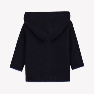 Erkek Çocuk Kapüşonlu Triko Hırka