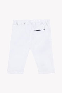 Erkek Bebek Beyaz Coton Pantalon