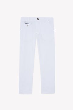 Erkek Çocuk Beyaz Coton Pantalon