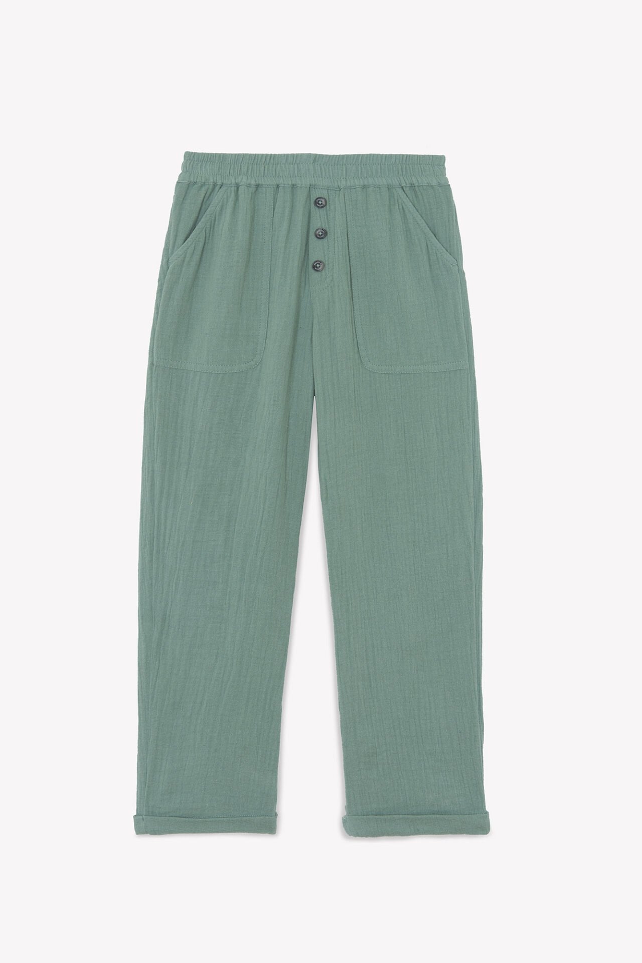 Erkek Çocuk Haki Rahat Coton Pantalon