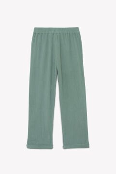Erkek Çocuk Haki Rahat Coton Pantalon