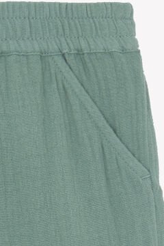 Erkek Çocuk Haki Rahat Coton Pantalon