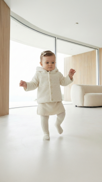 Bebek Muflonlu Triko Manto