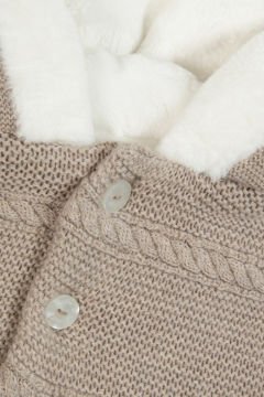 Bebek Muflonlu Triko Manto