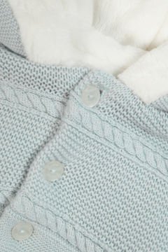 Erkek Bebek Muflonlu Triko Manto