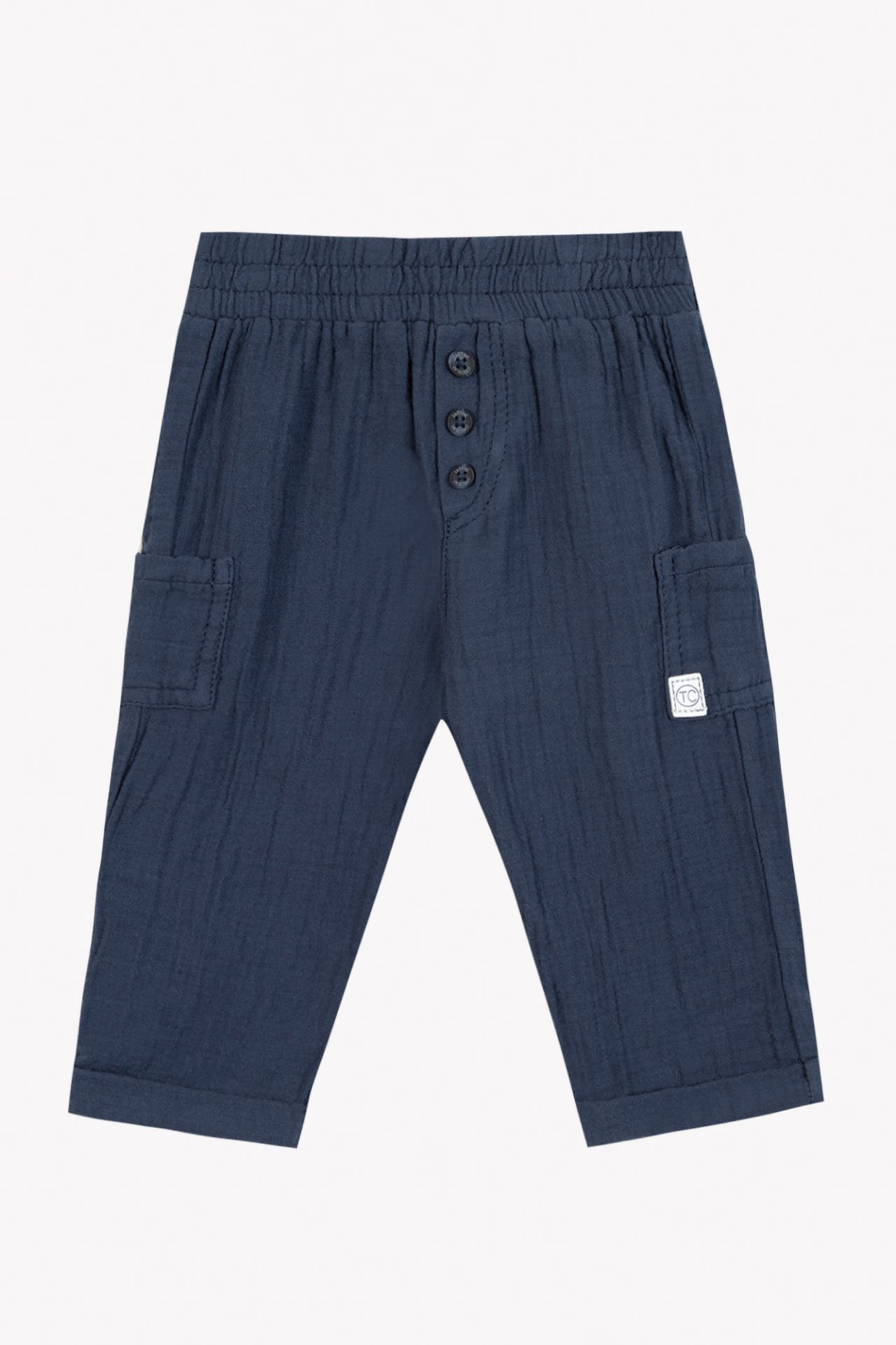 Erkek Bebek Beli Lastikli Coton Pantalon