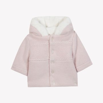 Kız Bebek Muflonlu Triko Manto