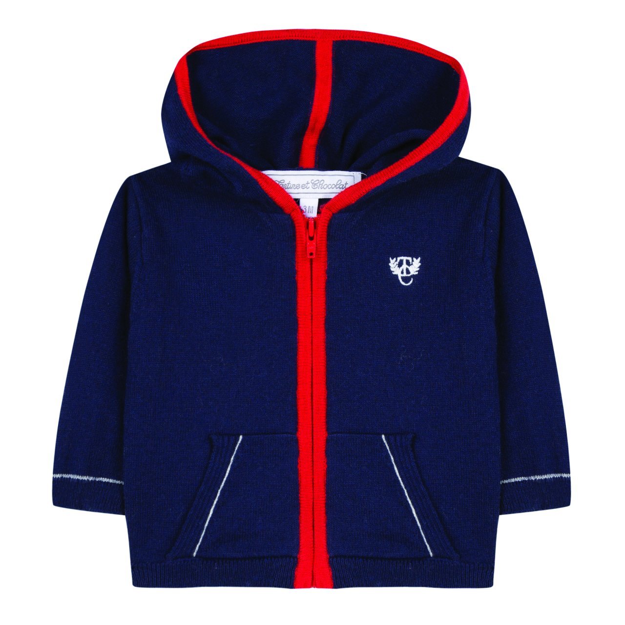 Erkek Çocuk Kapüşonlu Fermuarlı Hırka