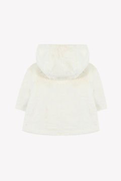 Kız Bebek Kapüşonlu Kürk Manto