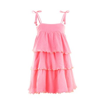 Kız Çocuk Fırfır Detaylı Elbise