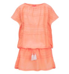 Kız Çocuk Turuncu Koton Elbise