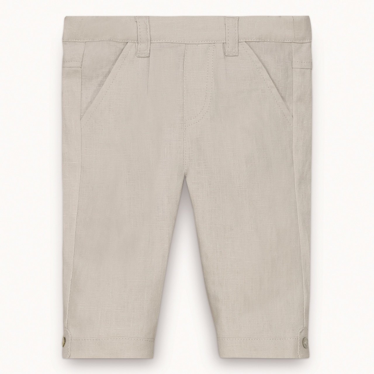 Kum Rengi Keten Pantolon