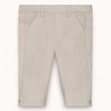 Kum Rengi Keten Pantolon