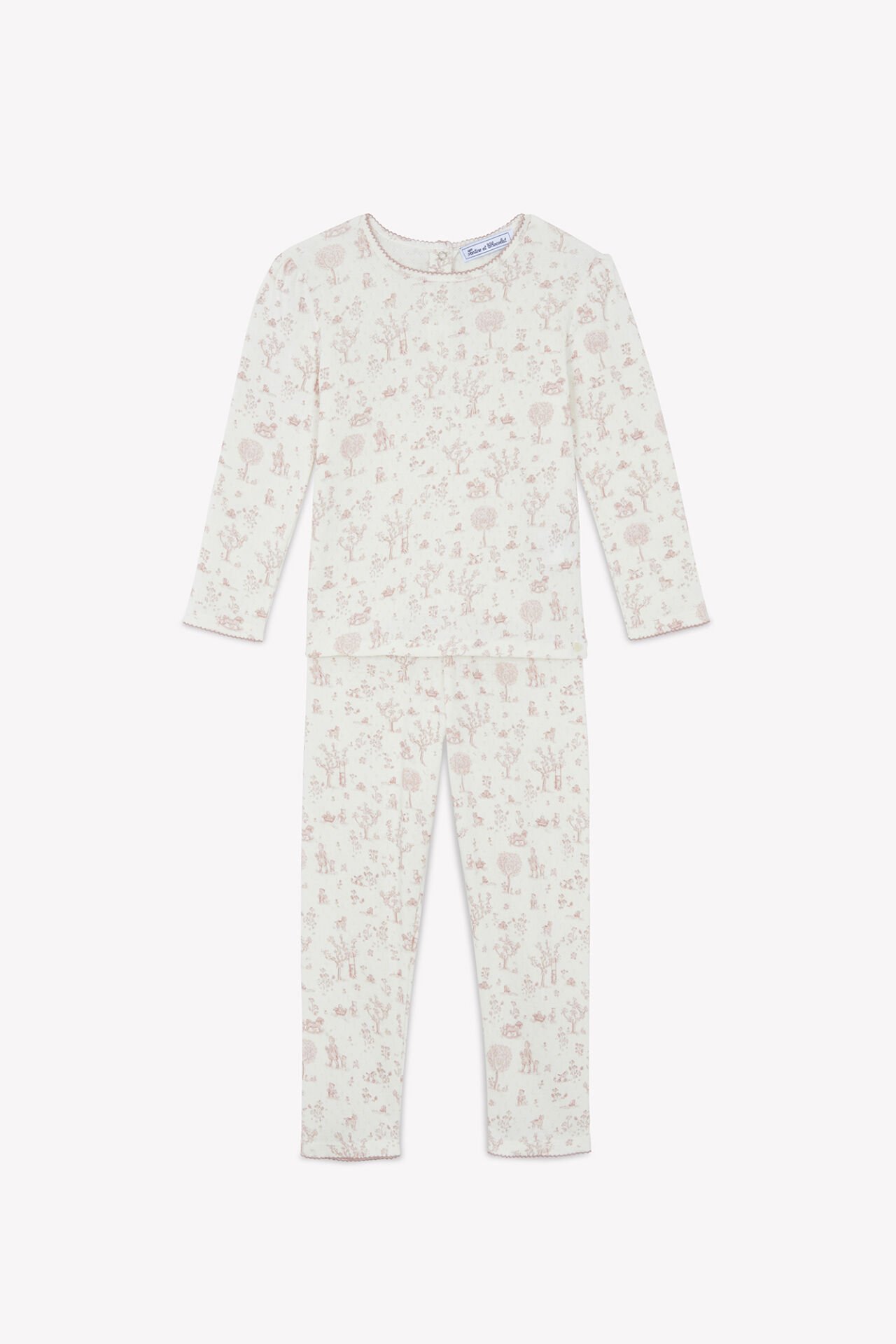 Kız Çocuk Uzun Kollu Coton Pijama Takımı