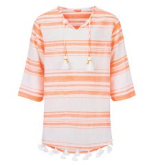 Kız Çocuk Çizgili Koton Elbise