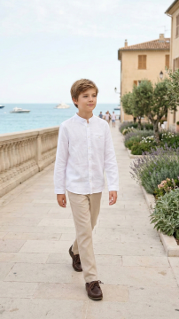 Erkek Çocuk Keten Gömlek