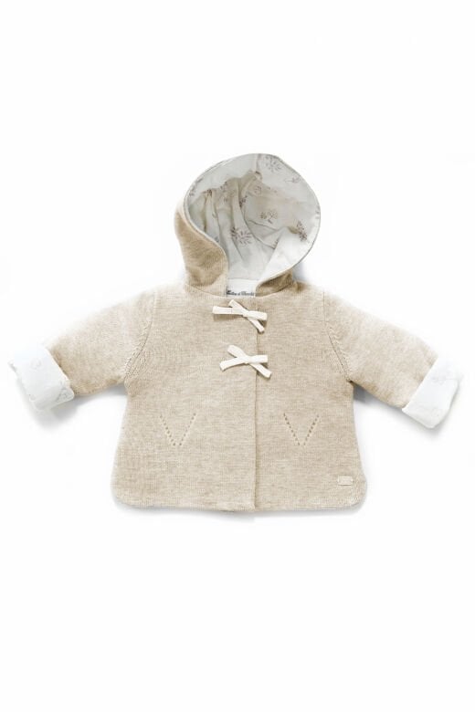 Bebek Kapüşonlu Triko Mont
