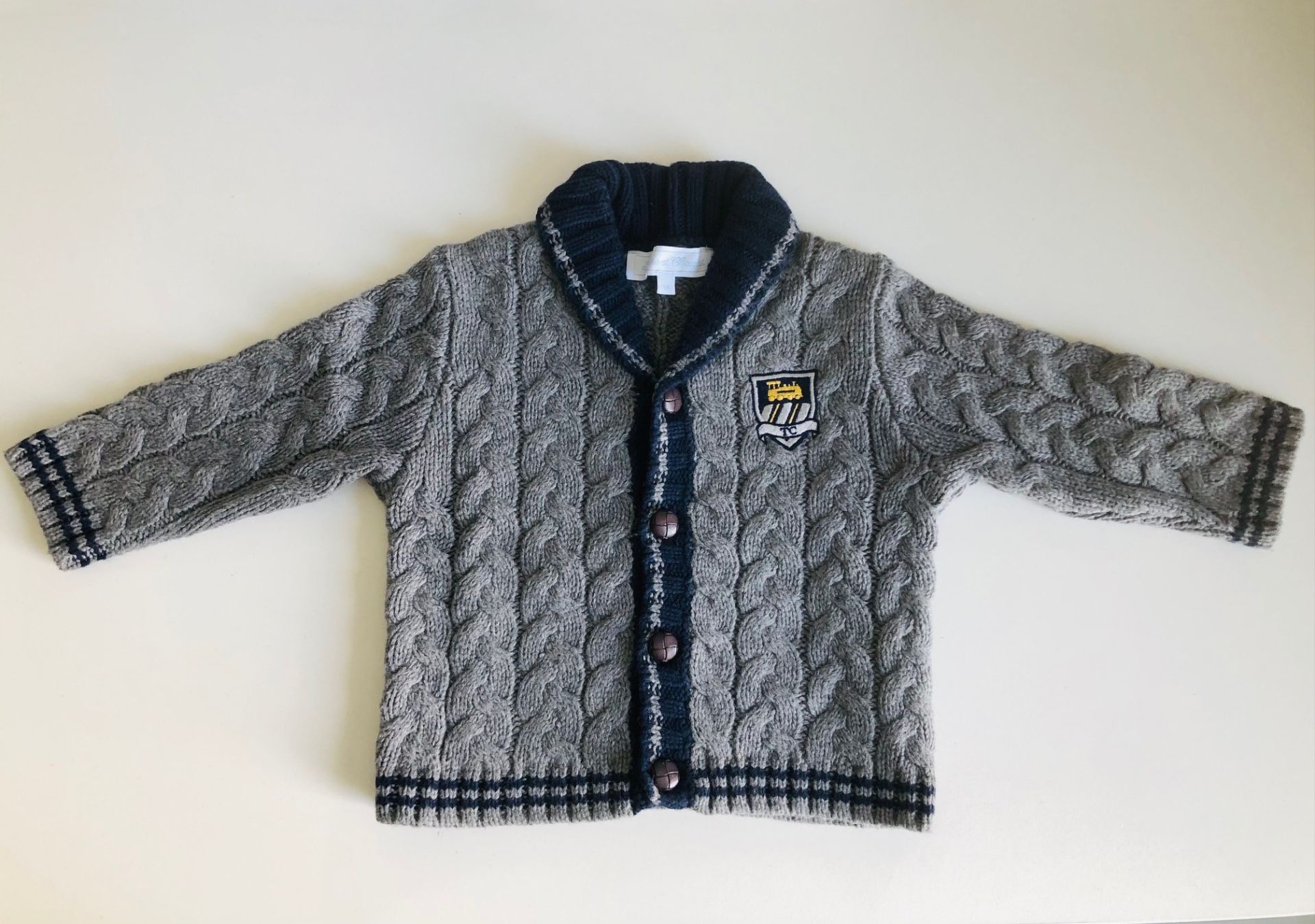 Erkek Bebek Örgü Hırka