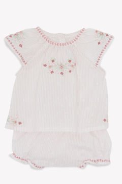 Kız Bebek Tunik + Bloomer Set