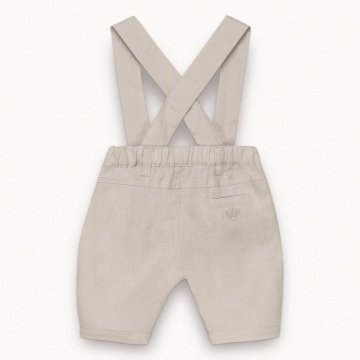 Askılı Keten Pantolon