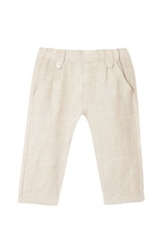 Erkek Bebek Keten Pantalon