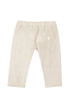 Erkek Bebek Keten Pantalon