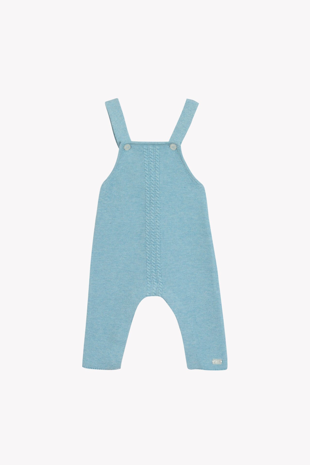 Erkek Bebek Mavi Triko Salopet
