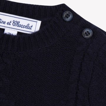 Erkek Çocuk Saç Örgülü Kazak