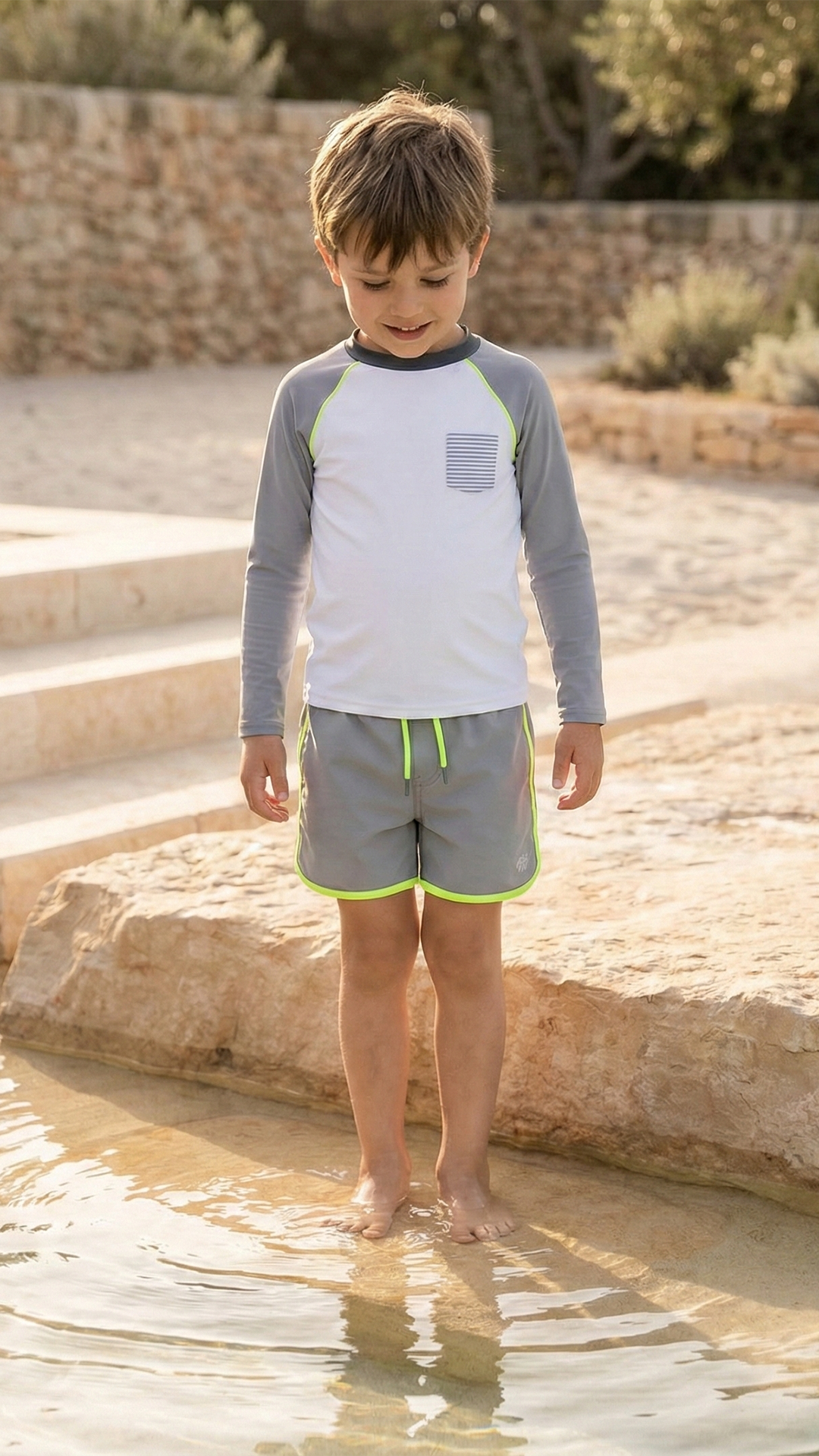 Erkek Çocuk UV Korumalı T-Shirt